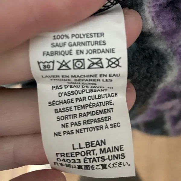 L.L. Bean Aztec Print Fleece Pullover Sweater Snap-T Womens S Granola Gorpcore - Image 11