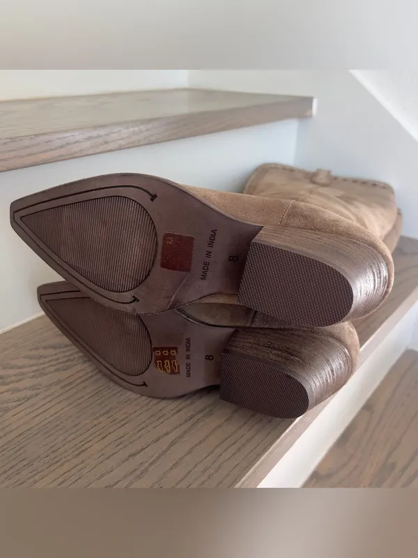 Free People Stitched-Up Western Boots in Brown NWOB - Image 8