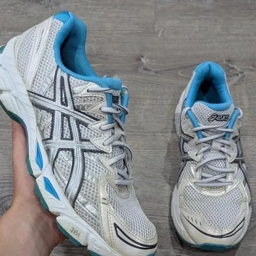 Asics Gel-Exalt Women Running Shoes White Teal Silver Size 9.5‎ - Image 8