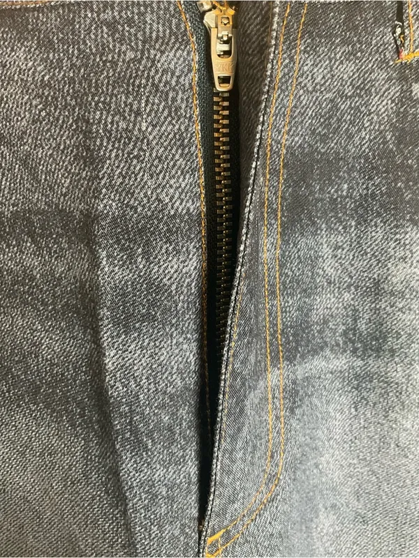 NWT Jason Wu Faded Raw Denim Wide Leg Lyocell Pants Jeans Blue Size 2 - Image 7