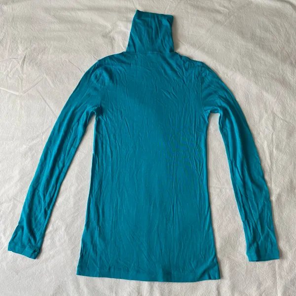 J.Crew Tropical Blue Tissue Turtleneck - Image 3