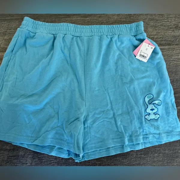 NEW Nickelodeon Blue’s‎ Clue’s Woman’s Comfy Lounge Shorts Blue small - Image 2