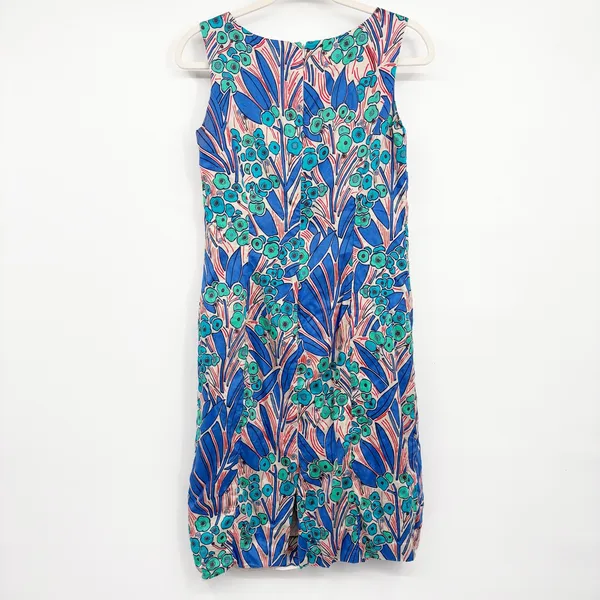 Brooks‎ Brothers Womens Cotton Floral Leaf Print Preppy Coastal Sheath Dress 6 - Image 7