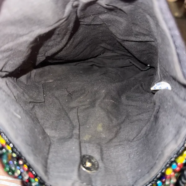 Beaded Crossbody Bag Black - Image 4