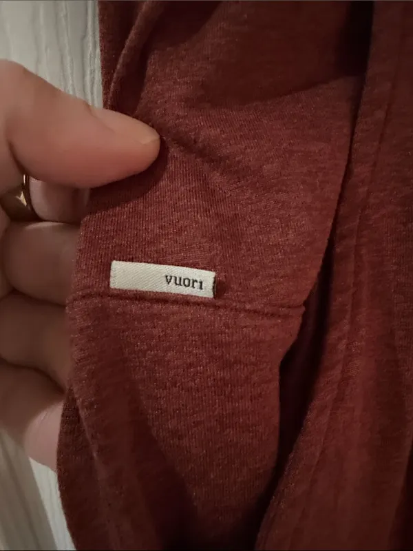 Vuori Maroon Jogger Pants with White Drawstring only LARGE left - Image 2