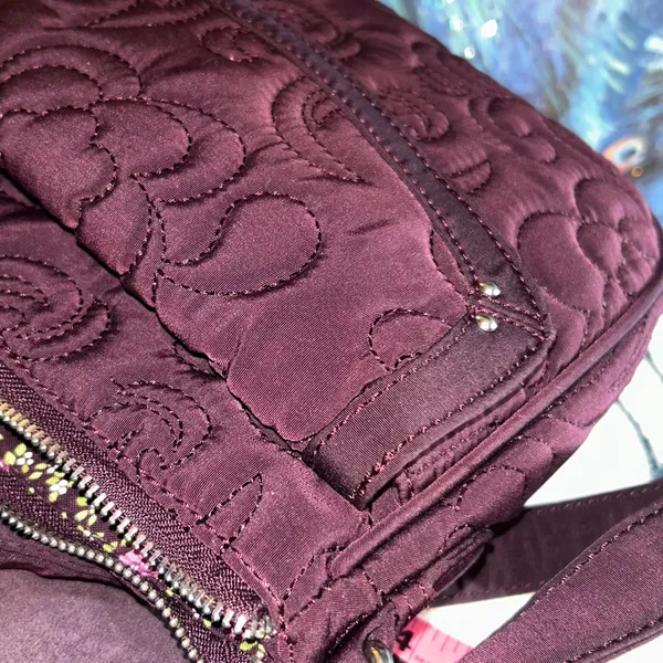 Vera Bradley Plum Quilted Shoulder Bag - Image 14