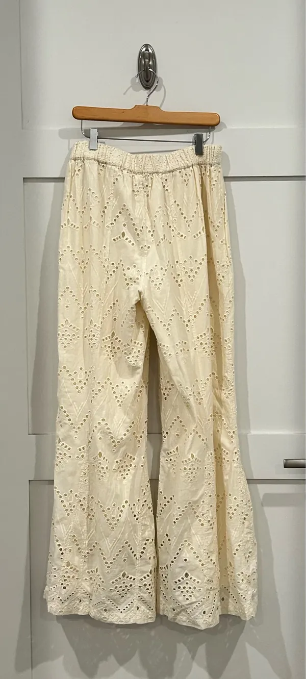 Free People Emma Eyelet Pants - Image 6