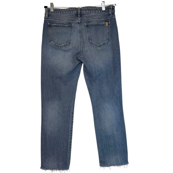 Joes Jeans The Lara Mid Rise Cigarette Ankle‎ Jeans Distressed Raw Hem Blue 28 - Image 7