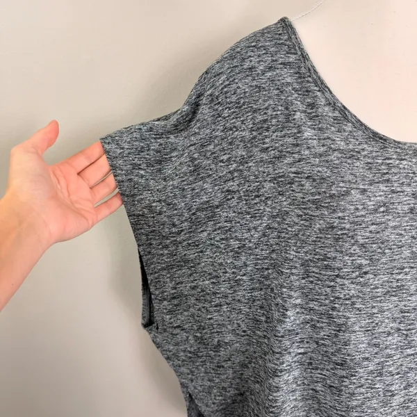 Beyond Yoga Gray Spacedye Poncho Top High‎ Low Relaxed Activewear USA Made Large - Image 11