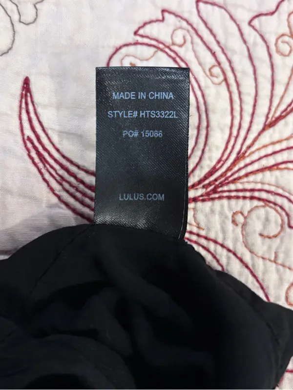 Lulu's Black Tie-Front Bralette Top - Image 4