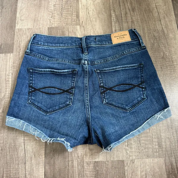 Abercrombie & Fitch W27 Frayed Denim Cutoff Shorts - Image 2