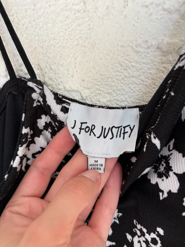 J for Justify Black Floral Maxi Dress - Image 2