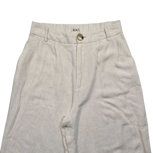 Blenca Viscose Linen Blend Wide Leg Pants Womens Medium Beige - Image 6