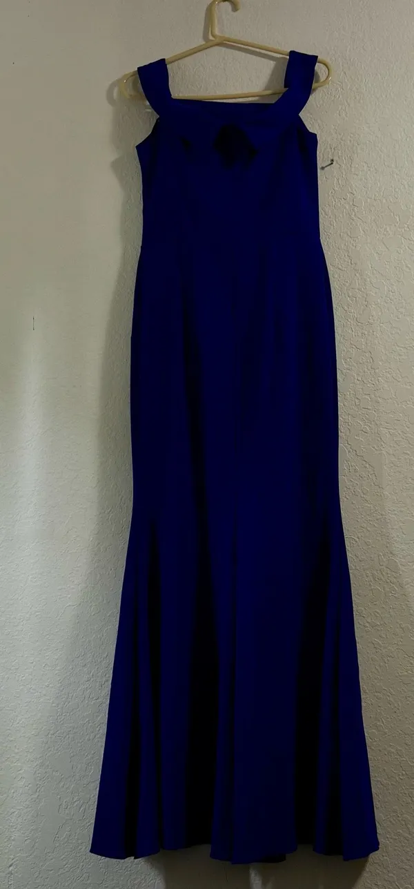 New royal Blue Sleeveless maxi Gown Dress 12 $254.00 mother of bride Xscape - Image 3