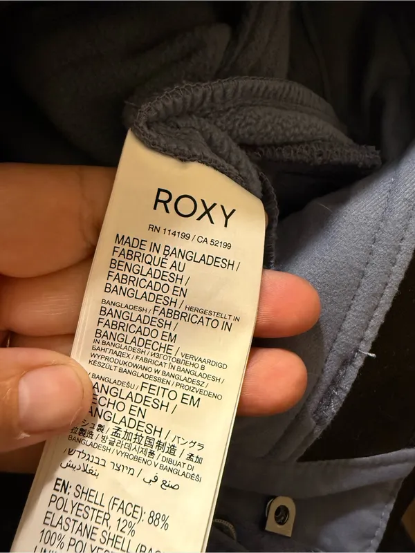NEW Roxy RISING HIGH SNOW PANTS WOMEN'S Medium Blue DryFlight Waterproof - Image 5