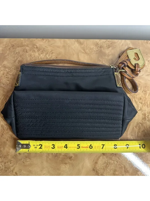 Dooney & Bourke Black Nylon Small Shoulder Bag Duck Logo Y2K Purse - Image 11