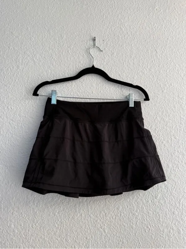 Lululemon Pace Rival Mid Rise Skirt Black Size 4 - Image 3