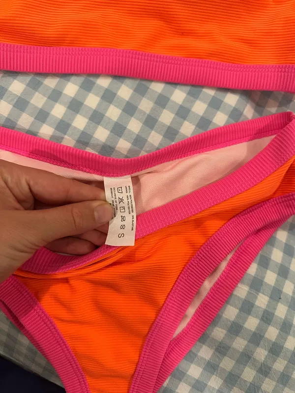 Pink and orange swimsuit - Image 2