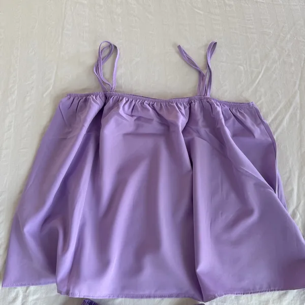 Women's Two Piece Spaghetti Strap and Shorts Pajamas Size M #260262 - Image 2