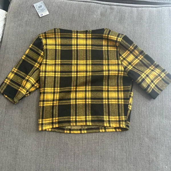 Adara Plaid Clueless inspired set Yellow Size M - Image 5