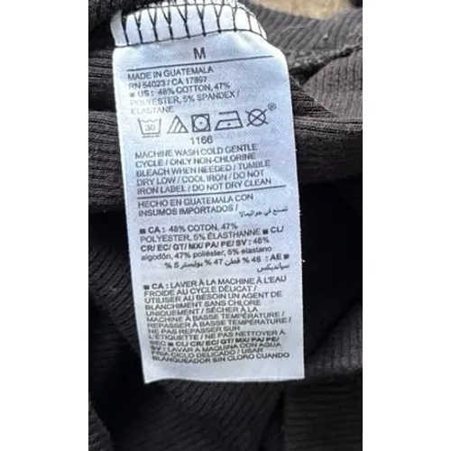 Old Navy‎ Women's Black Ribbed Short Sleeve Tee Size Medium - Image 10