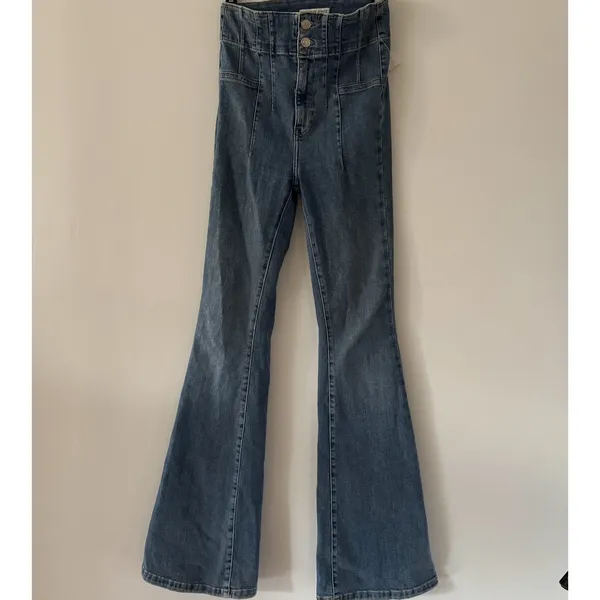 Free People x We The Free Jayde Flare Denim Jeans Size 26 - Image 2