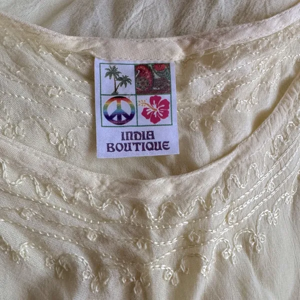 India Boutique ☀️Embroidered Swim Cover-up Dress☀️ OS - Image 6