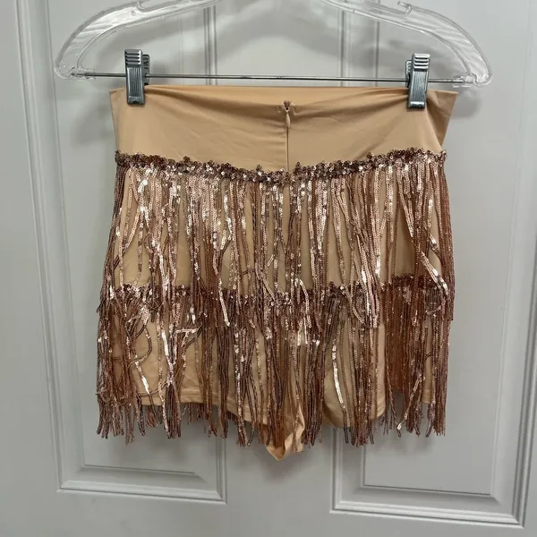 Sequin crop top and shorts‎ flowy set costume Halloween size small stretchy - Image 8