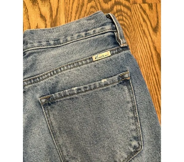 KanCan High Rise Distressed Cropped Straight Leg Jeans Size 3 or 25 - Image 6