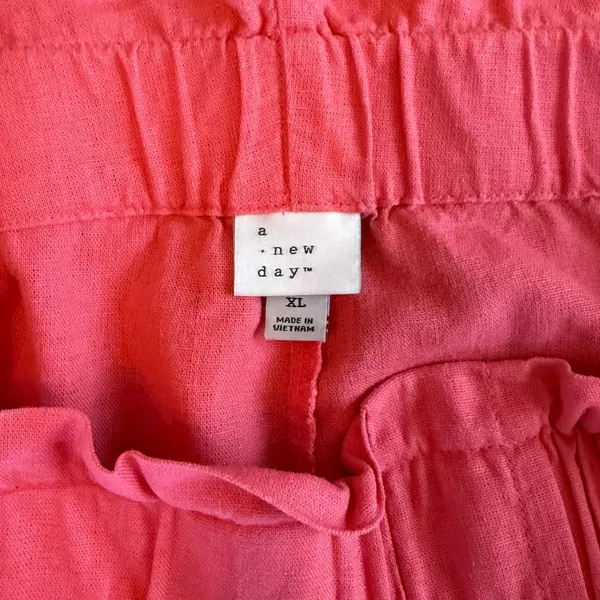 A New Day Shorts Target Size XL Women’s Linen Pink Breatable Moisture Wicking - Image 4