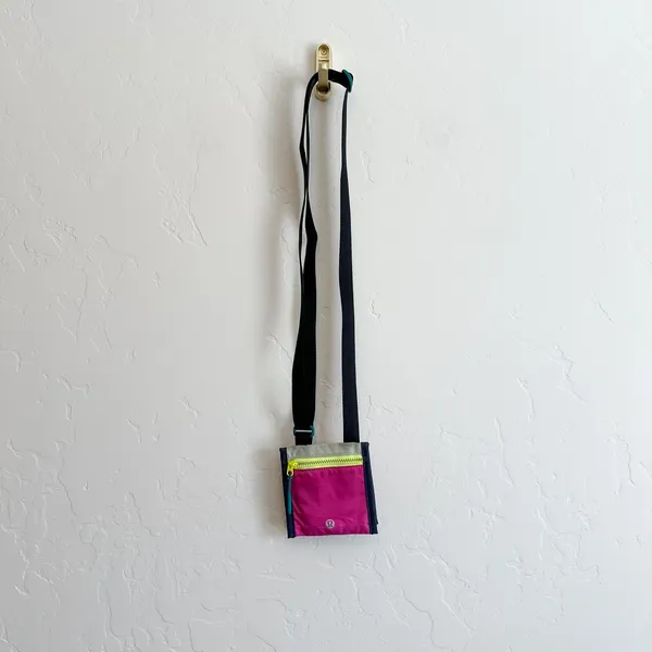 Lululemon | Ever Ready Crossbody Wallet‎ Bag Mini Nylon Pouch in Pink - Image 2