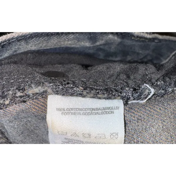 Free People Cut‎ Off Shorts Dark Wash Button Fly Distressed Women's 27 Mid Rise - Image 7