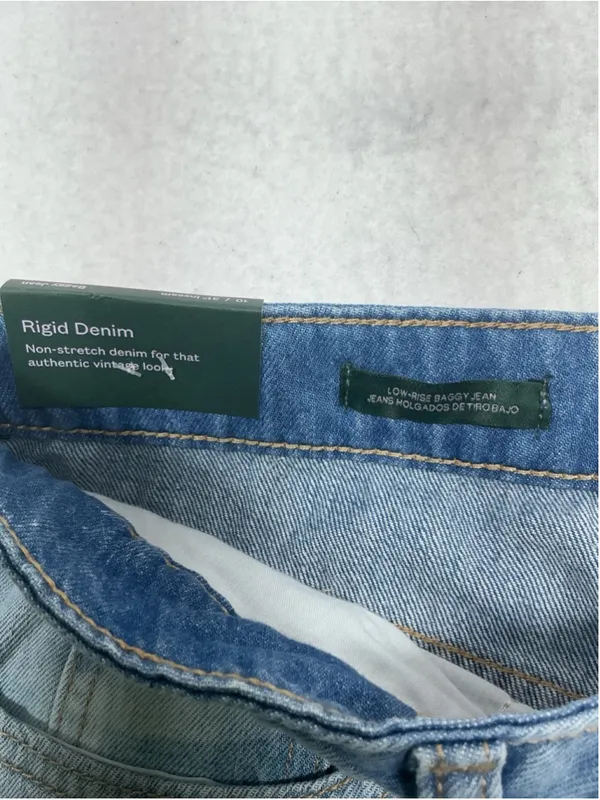 Wild Fable Women’s Low Rise Baggy Light Wash Blue Denim Jeans Size 10 - Image 4
