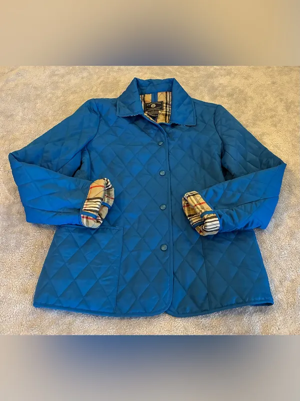 O’kief & O’kief Brand Quilted Blue Women’s Jacket Size Small - Image 3