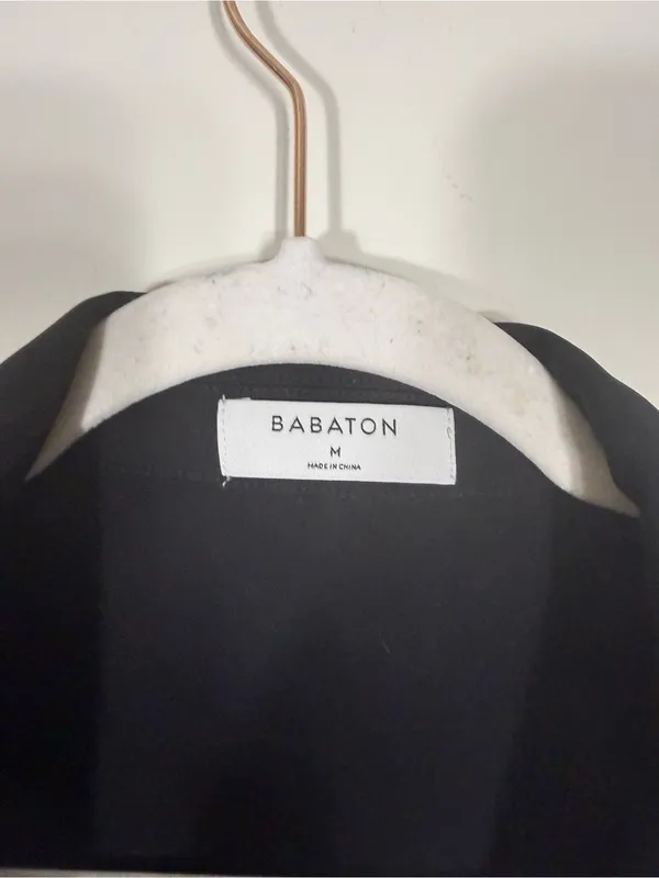 Aritzia Babaton Monocle Shirt Button Front Blouse Black Medium - Image 8