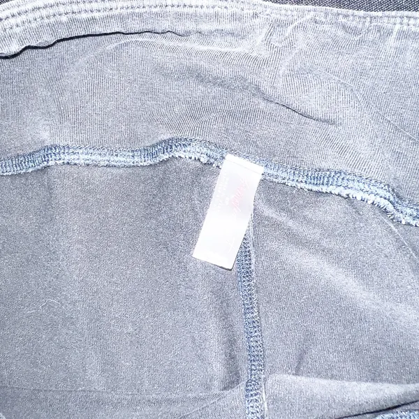 Free people movement off gray black acid wash cotton biker shorts - Image 7
