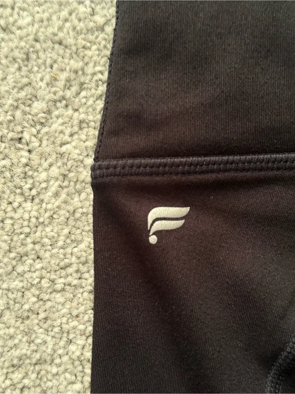 Fabletics Black High-Waist Leggings with Logo Tag - Image 3