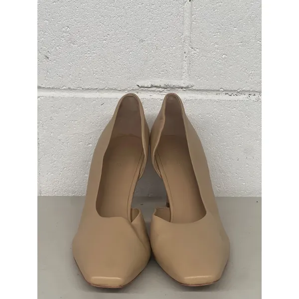 Vince sz9 tan Tiana Square Toe Leather Pumps in Cappuccino - Image 2