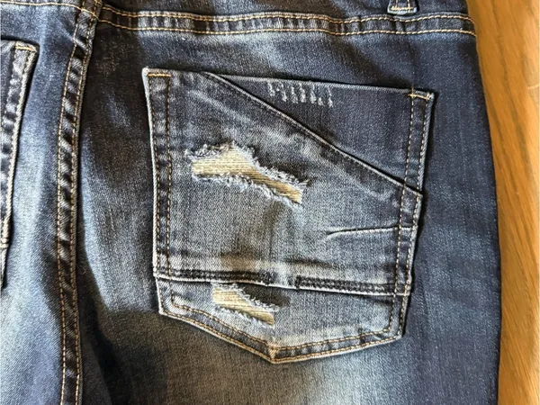 Buckle Dark Blue Men’s Denim Jeans - Classic Fit - Image 7