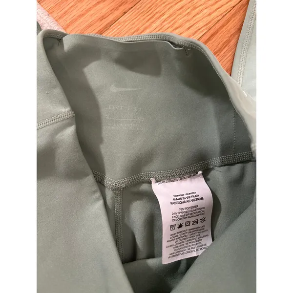 Nike Women's Sage Green High Rise Full Length Athletic Leggings - Image 7