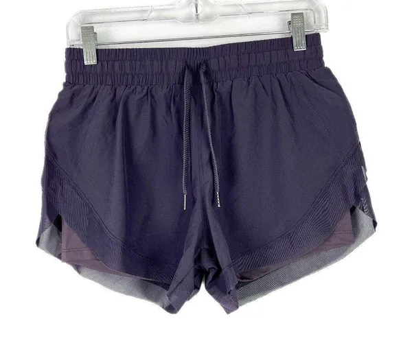 Halara NWT Drawstring Contrast Flowy Mesh 2-in-1 Shorts Purple Size Small S NEW - Image 2
