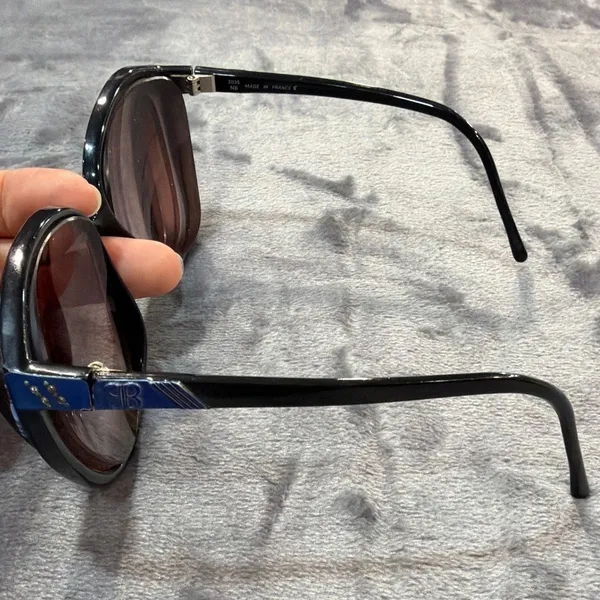 Balenciaga prescription Sunglasses Black Blue BB Logo Butterfly Vintage 2035 NB - Image 7