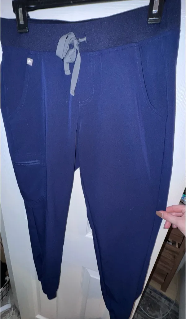 FIGS Navy Zamora Jogger Scrub Pants - Image 3