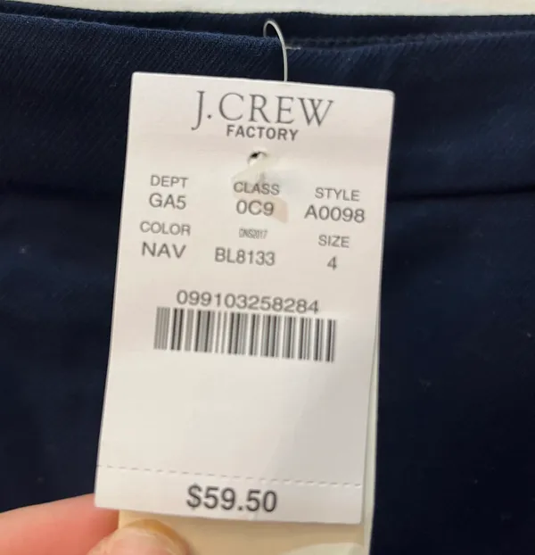 NWT J. CREW NAVY blue ANCHOR EMBELLISHED PENCIL SKIRT sz 4. - Image 3