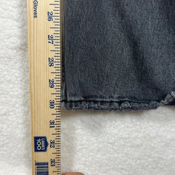 Abercrombie & Fitch 90s Straight Ultra High Rise Curve Love Jeans 27 4R Black - Image 7