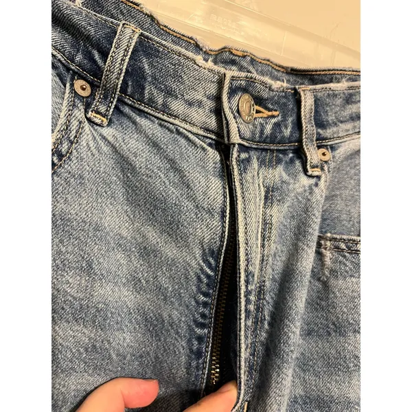 American Eagle Baggy Jean in Light Wash Size 12 90s Grunge Rigid Denim Gorpcore - Image 7
