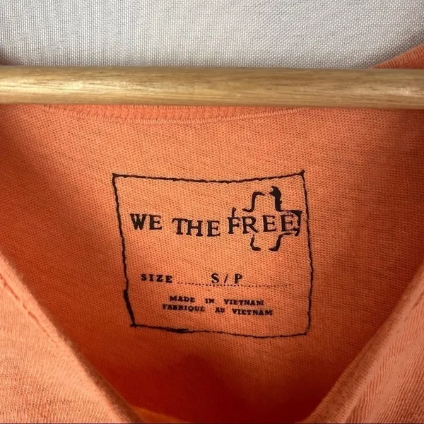 Free People We‎ the Free Summers End Orange Linen Swing Tank Top S - Image 7