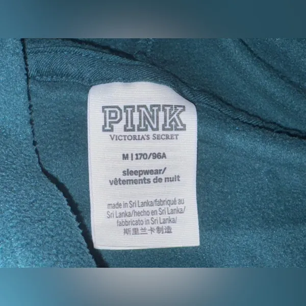 Victoria’s Secret PINK Christmas Green super soft hoodie M - Image 3