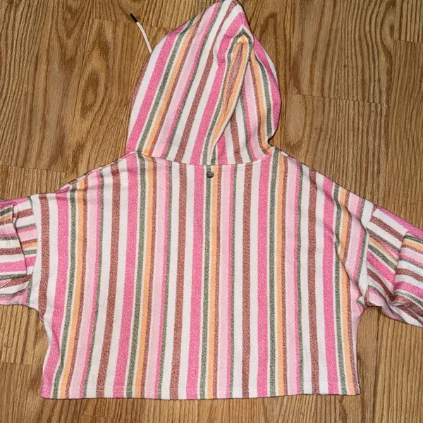 Roxy Pink and Orange Striped Knit - Image 4
