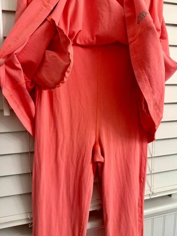 Free People FP Movement Hot Shot Tube Onesie Coral Small - Image 8